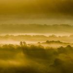 A mist shrouded Meon Valley from Beacon Hill taken on the Autumn Equinox 2015