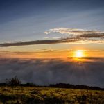 Meon Views. Another shot of the rising sun over a mist and fog shrouded Meon Valley from Beacon Hill Hampshire