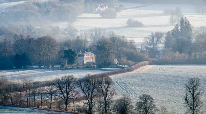 Abbey House Warnford. Featured in the 2019 Meon Views 2019 calendar