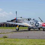 D Day 75 Daedalus. “Tall in The Saddle” P-51 Mustang at Solent Airport Daedalus to mark the 75 anniversary of the D-Day landings by allied forces in Normandy 1944