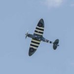 D Day 75 Daedalus. Boultbee Spitfire SM520 (G-ILDA) at Solent Airport Daedalus to mark the 75th anniversary of the D-Day landings by allied forces in Normandy 1944