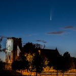 Comet Neowise above Holy Rood Church, Stubbington